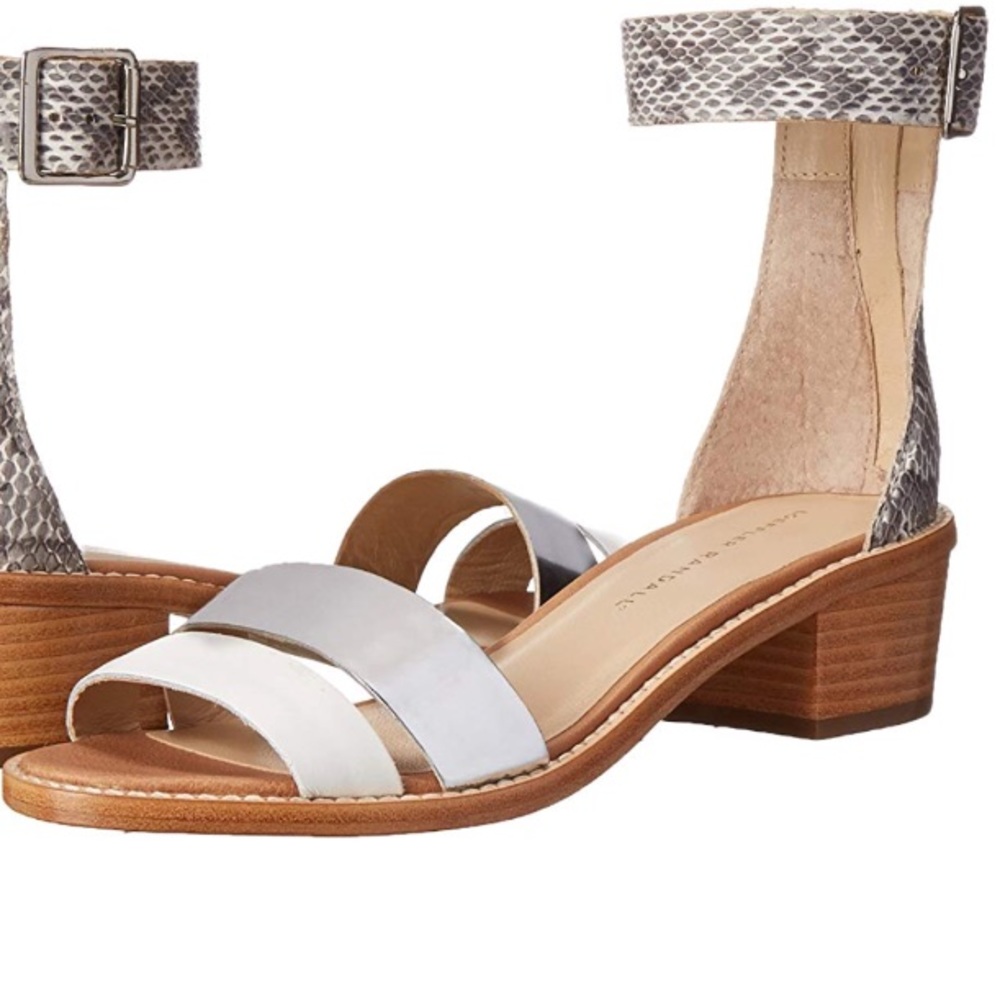 Loeffler Randall Henry Snakeskin Sandals Size 10